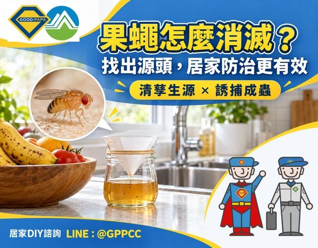 果蠅怎麼消滅？居家清潔、自製誘捕與防治用品挑選指南｜好爸爸購GO
